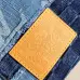 LV Original M15277 Sac Speedy Bandoulière 40 | Denim Patchwork Travel Bag with Koi Fish Motif #A60256