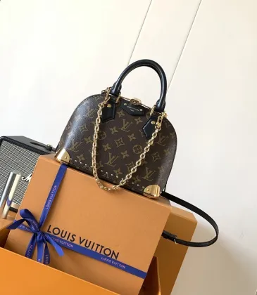 LV Original M26084 Alma BB Trunk Handbag | Monogram Canvas Crossbody Bag with Detachable Chain #A60248