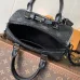 Louis Vuitton Nano Speedy Bag In Black Monogram Eclipse Canvas With Chain Strap #A50713