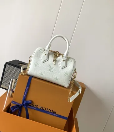 LV Speedy 20 Monogram Leather Crossbody Bag 20.5×13.5×12cm #A65057