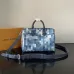 LV Speedy 30 Damoflage Print Canvas Handbag with Strap 34×22×19cm #A65043