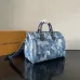 LV Speedy 30 Damoflage Print Canvas Handbag with Strap 34×22×19cm #A65043