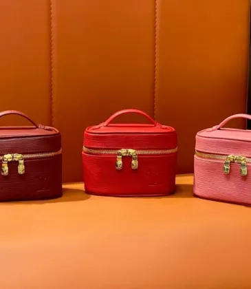 Louis Vuitton Epi Leather Vanity Case Collection - Luxury Cosmetic Bags with Gold-Tone Zippers in Multiple Elegant Colors M25857 #A58353