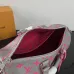 Louis Vuitton Gray Speedy Bandoulière Bag With Pink Monogram Print #A52597