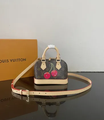 Louis Vuitton Nano Alma Bag With Cherry Print And Classic Monogram size:18×12×8cm #A53372 Louis Vuitton Nano Alma Bag With Cherry Print And Classic Monogram size:18×12×8cm #A53372