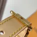 Louis Vuitton White Monogram Canvas Baguette Bag With Contrast Strap And Signature Design #A50832