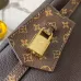 Louis Vuitton M26397 Express Medium Hobo Bag Dark Brown Calfskin Monogram Trim Crossbody Handbag #A65979