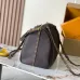 Louis Vuitton M26397 Express Medium Hobo Bag Dark Brown Calfskin Monogram Trim Crossbody Handbag #A65979