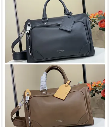 Louis Vuitton M28100 Keepall Cargo 35 Full Grained Leather Duffle Crossbody Travel Handbag #A65987