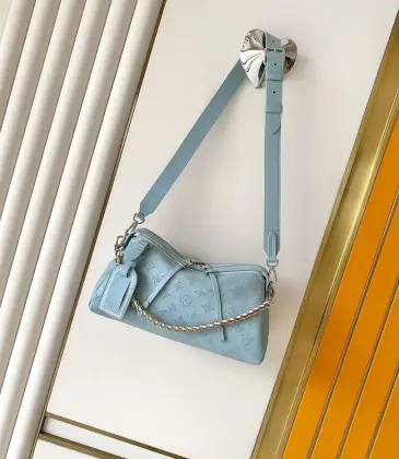 Louis Vuitton M29317 Mahina Hand It All Perforated Leather Shoulder Crossbody Handbag #A65981