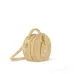 Louis Vuitton Beige Embossed Monogram Round Crossbody Bag With Mini Tag And Strap #A50891