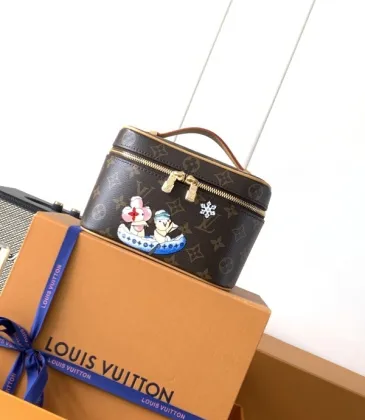 Louis Vuitton Monogram Canvas Vanity Case - Limited Edition with Cute Winter Cartoon Motif &amp; Gold-Tone Zippers M26647 #A58361