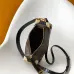 Louis Vuitton N30010 Getaway Side Trunk Croc Trim Monogram Shoulder Crossbody Handbag #A65980