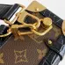 Louis Vuitton N30010 Getaway Side Trunk Croc Trim Monogram Shoulder Crossbody Handbag #A65980