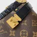 Louis Vuitton N30010 Getaway Side Trunk Croc Trim Monogram Shoulder Crossbody Handbag #A65980