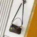 Louis Vuitton N30010 Getaway Side Trunk Croc Trim Monogram Shoulder Crossbody Handbag #A65980