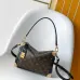 Louis Vuitton N30010 Getaway Side Trunk Croc Trim Monogram Shoulder Crossbody Handbag #A65980