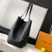 Louis Vuitton Neverfull MM Tote Bag (2 Colors) – Black/Burgundy Monogram Empreinte Leather with Gold-Tone Lock #A59173