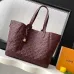 Louis Vuitton Neverfull MM Tote Bag (2 Colors) – Black/Burgundy Monogram Empreinte Leather with Gold-Tone Lock #A59173