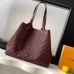 Louis Vuitton Neverfull MM Tote Bag (2 Colors) – Black/Burgundy Monogram Empreinte Leather with Gold-Tone Lock #A59173