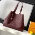 Louis Vuitton Neverfull MM Tote Bag (2 Colors) – Black/Burgundy Monogram Empreinte Leather with Gold-Tone Lock #A59173