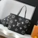 Louis Vuitton Neverfull medium shopping bag Handbag With Chip Black #A54895