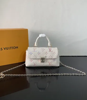 Louis Vuitton Pastel Monogram Mini Handbag With Chain Strap And Signature Lock size:21×12×6cm #A54322 Louis Vuitton Pastel Monogram Mini Handbag With Chain Strap And Signature Lock size:21×12×6cm #A54322