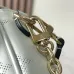 Louis Vuitton White Perforated Monogram Crossbody Bag With Pink Flower Accent And Mixed Straps #A50892