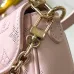 Louis Vuitton White Perforated Monogram Crossbody Bag With Pink Flower Accent And Mixed Straps #A50892