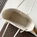 Authentic Louis Vuitton White Monogram Empreinte Neverfull MM Tote Bag M14285 #A56021