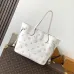 Authentic Louis Vuitton White Monogram Empreinte Neverfull MM Tote Bag M14285 #A56021