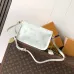 LV Diane Monogram Leather Crossbody Saddle Bag 24×15×9cm #A65049