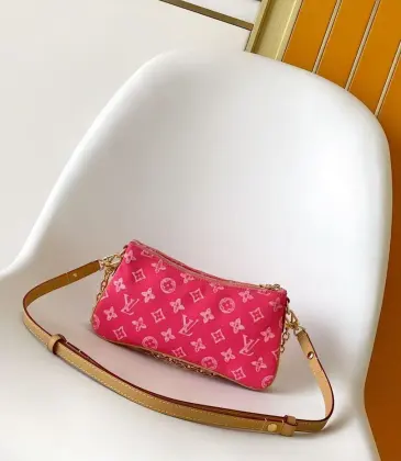 LV Original M14159 Liv Pochette | Pink Monogram Denim Underarm Bag 24×13×6.5 cm #A60257