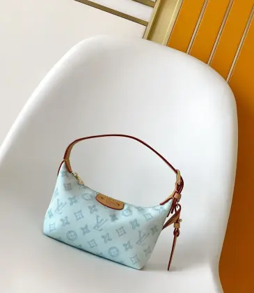 LV Original M28250 Hills Pochette | Blue Denim Underarm Bag 18.5 cm #A60253