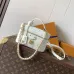 LV Vanity Chain Pouch Leather Crossbody Cosmetic Bag 11.5×6.5×19cm #A65050