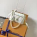 LV Vanity Chain Pouch Leather Crossbody Cosmetic Bag 11.5×6.5×19cm #A65050