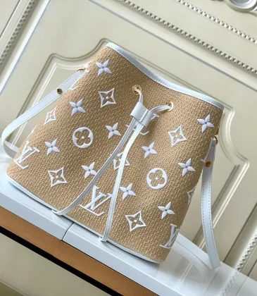 Louis Vuitton Bucket Bag Monogram Raffia M23080 26x26x17.5cm #B69370
