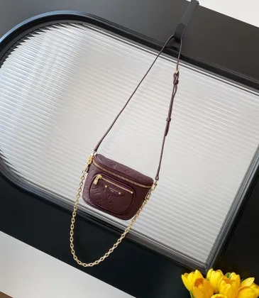 Louis Vuitton Coussin PM Crossbody Bag – Burgundy Monogram Empreinte Leather with Gold-Tone Hardware #A59169