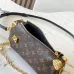 Louis Vuitton M13147 Slim Trunk Monogram Canvas Mini Chain Crossbody Handbag #A65999