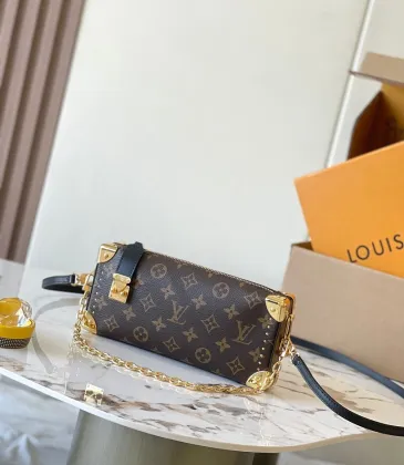 Louis Vuitton M13147 Slim Trunk Monogram Canvas Mini Chain Crossbody Handbag #A65999