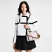 Louis Vuitton M27275 Express Mini Hobo Bag Pastel Purple Calfskin Monogram Trim Crossbody Handbag #A65978