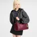 Louis Vuitton M27689 Express Medium Hobo Bag Burgundy Calfskin Monogram Trim Shoulder Handbag #A65977