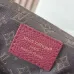 Louis Vuitton M27689 Express Medium Hobo Bag Burgundy Calfskin Monogram Trim Shoulder Handbag #A65977