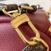 Louis Vuitton M27689 Express Medium Hobo Bag Burgundy Calfskin Monogram Trim Shoulder Handbag #A65977
