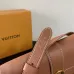 Louis Vuitton Leather Lock Bag With Adjustable Strap In Warm Tan #A51216