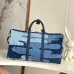 LV Original M26117 Keepall Bandoulière 50 | Denim Boro Patchwork Travel Bag 29×23×50 cm #A60254