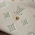 LV M28249 Compact Short Wallet | Monogram Embossed Leather | Green &amp; Cream #A60908