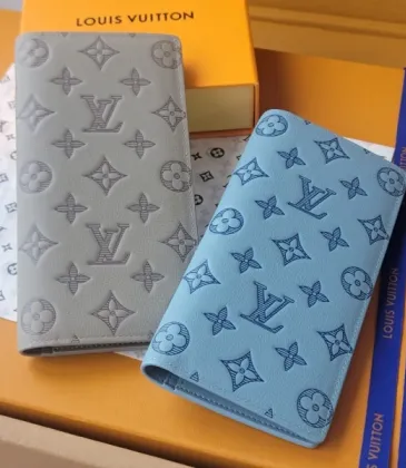 Louis Vuitton AAA+ Long Wallets Monogram Shadow Cowhide leather Grey/Blue #A54423 Louis Vuitton AAA+ Long Wallets Monogram Shadow Cowhide leather Grey/Blue #A54423