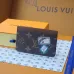 Louis Vuitton Monogram Eclipse Card Holder With Colorful Striped Accent and G.V Initials size:7×0.5×11cm #A53915