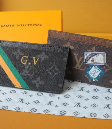 Louis Vuitton Monogram Eclipse Card Holder With Colorful Striped Accent and G.V Initials size:7×0.5×11cm #A53915 Louis Vuitton Monogram Eclipse Card Holder With Colorful Striped Accent and G.V Initials size:7×0.5×11cm #A53915